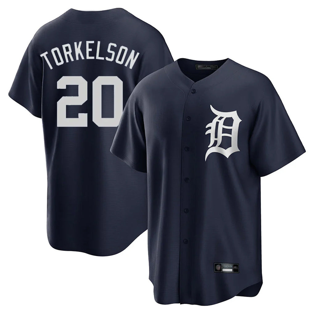 Odoa D.Tigers #20 Spencer Torkelson Player Navy Game Home Stitched Jerseys