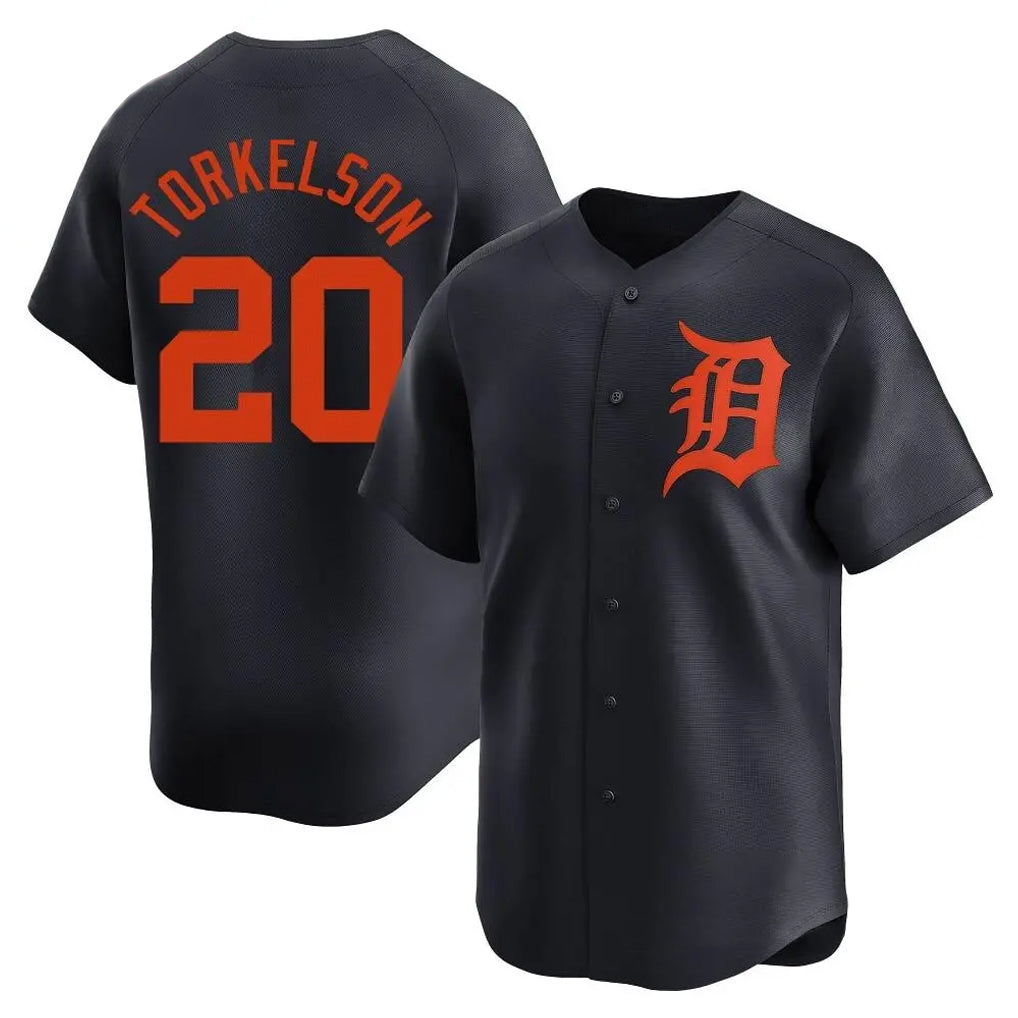Odoa D.Tigers #20 Spencer Torkelson Player Navy Home Limited Stitched Jerseys