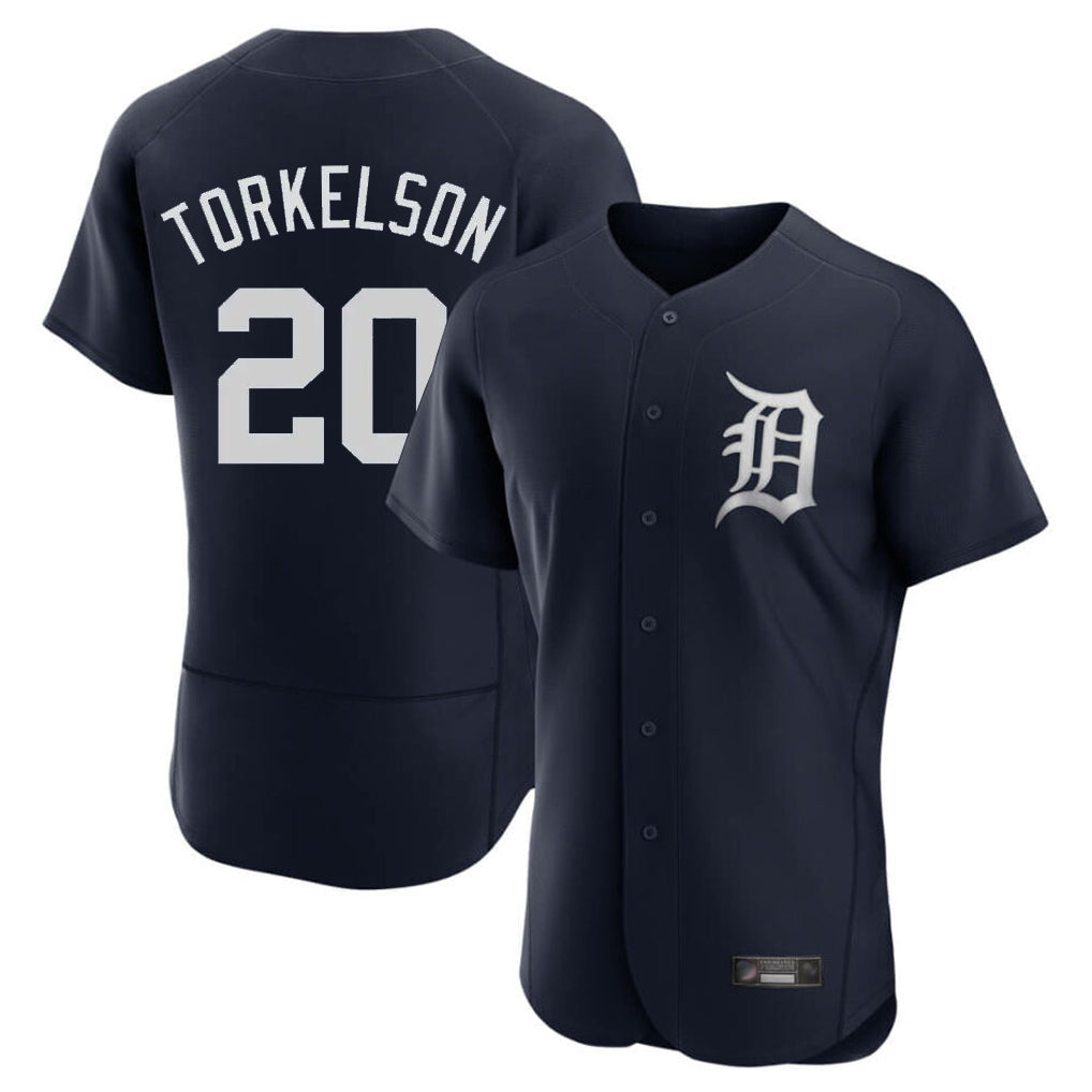 Odoa D.Tigers #20 Spencer Torkelson Player Navy Limited Elite Home Stitched Jerseys