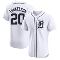Odoa D.Tigers #20 Spencer Torkelson Player White Limited Elite Home Stitched Jerseys