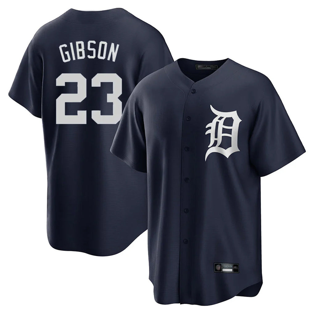 Odoa D.Tigers #23 Kirk Gibson Player Navy Game Home Stitched Jerseys