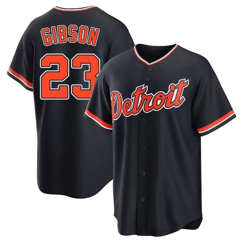 Odoa D.Tigers #23 Kirk Gibson Player Navy Home Game Stitched Jerseys