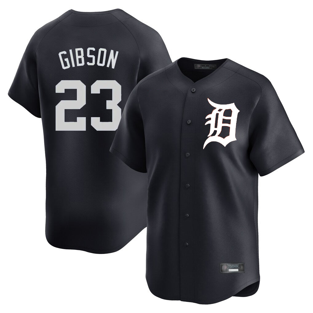 Odoa D.Tigers #23 Kirk Gibson Player Navy Home Limited Game Stitched Jerseys