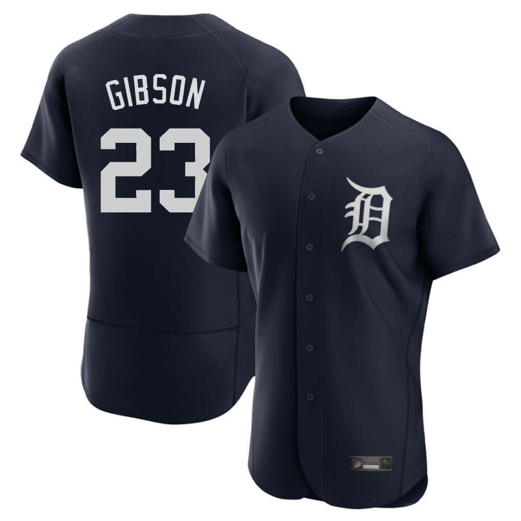 Odoa D.Tigers #23 Kirk Gibson Player Navy Limited Elite Home Stitched Jerseys
