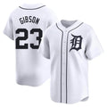 Odoa D.Tigers #23 Kirk Gibson Player White Home Limited Stitched Jerseys