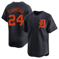 Odoa D.Tigers #24 Miguel Cabrera Player Navy Home Limited Stitched Jerseys