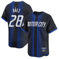 Odoa D.Tigers #28 Javier B¡§¡éez Player Navy City Connect Home Limited Stitched Jerseys
