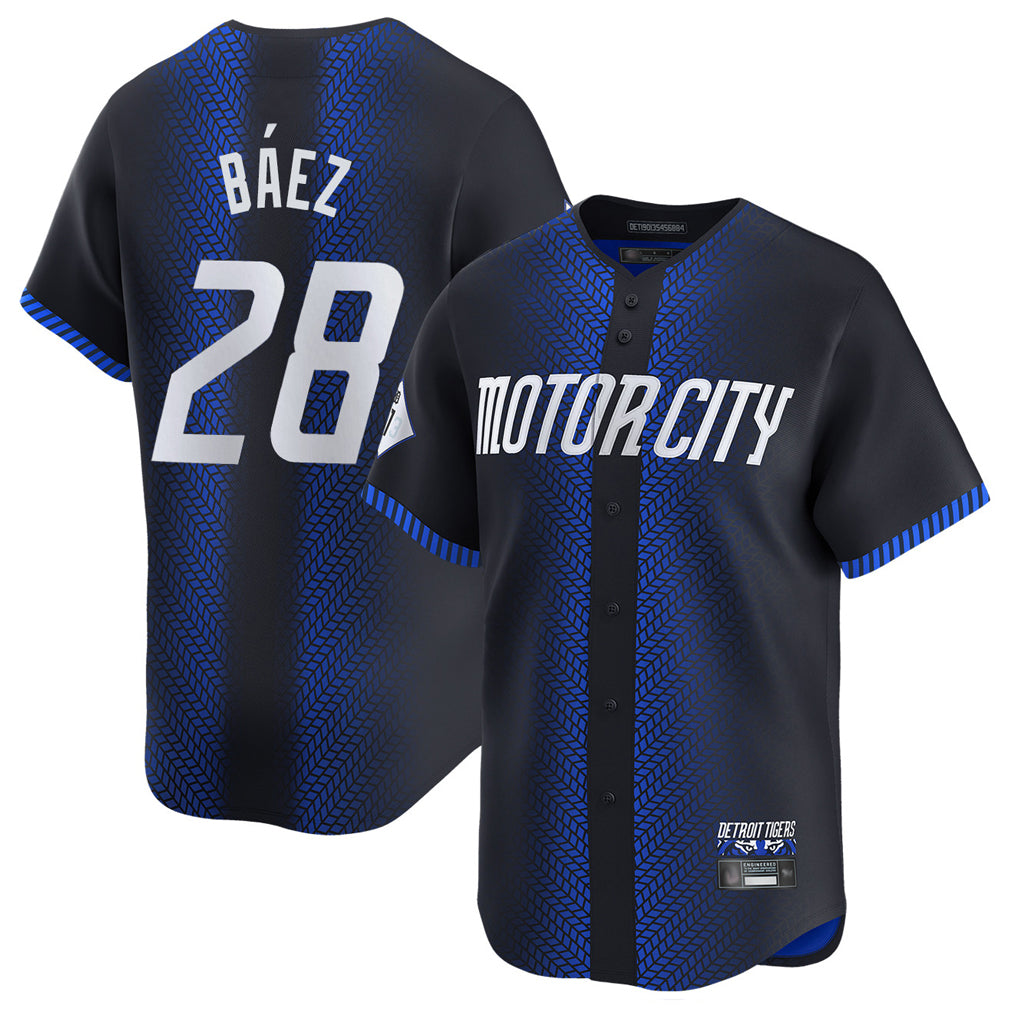Odoa D.Tigers #28 Javier B¡§¡éez Player Navy City Connect Home Limited Stitched Jerseys