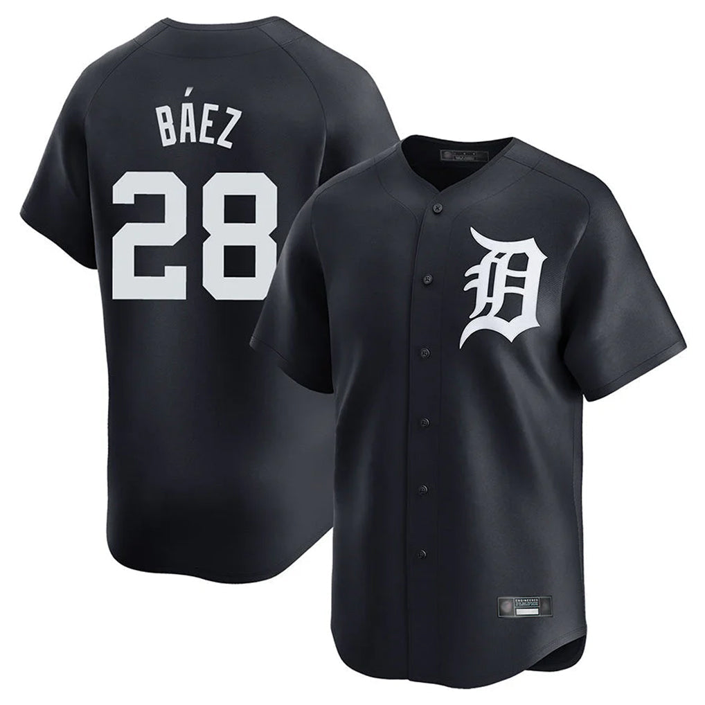 Odoa D.Tigers #28 Javier B¡§¡éez Player Navy Home Limited Game Stitched Jerseys