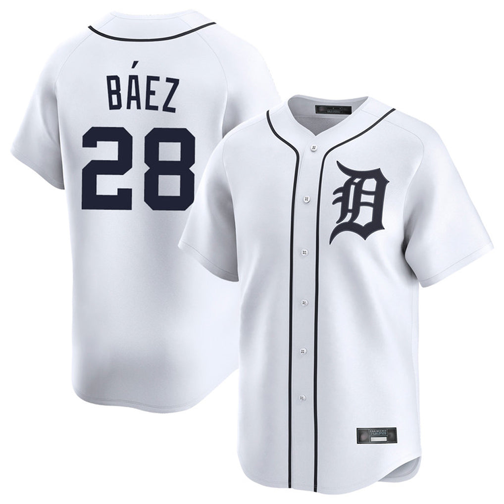 Odoa D.Tigers #28 Javier B¡§¡éez Player White Home Limited Stitched Jerseys