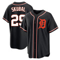 Odoa D.Tigers #29 Tarik Skubal Player Black Fashion Out Home Game Stitched Jerseys