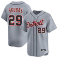 Odoa D.Tigers #29 Tarik Skubal Player Gray Home Limited Stitched Jerseys