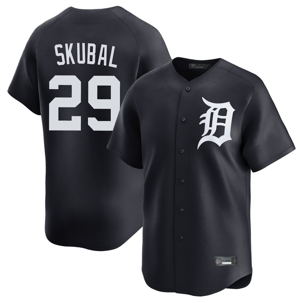 Odoa D.Tigers #29 Tarik Skubal Player Navy Home Limited Game Stitched Jerseys