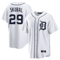 Odoa D.Tigers #29 Tarik Skubal Player White Home Game Stitched Jerseys