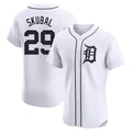 Odoa D.Tigers #29 Tarik Skubal Player White Limited Elite Home Stitched Jerseys