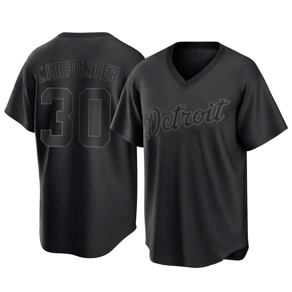 Odoa D.Tigers #30 Kerry Carpenter Player Black T-shirt Home Game Stitched Jerseys