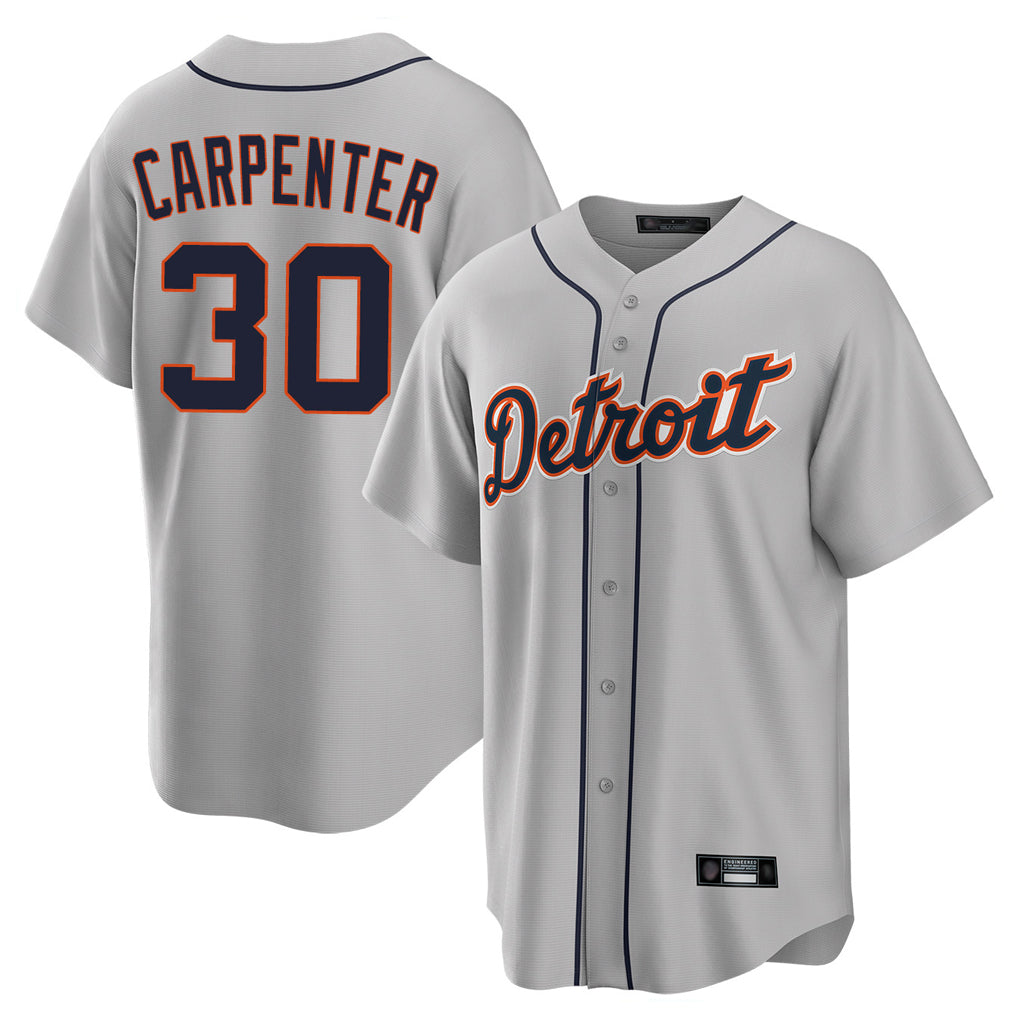 Odoa D.Tigers #30 Kerry Carpenter Player Gray Home Game Stitched Jerseys