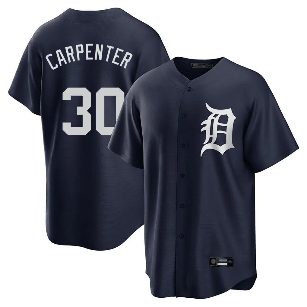Odoa D.Tigers #30 Kerry Carpenter Player Navy Game Home Stitched Jerseys