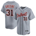 Odoa D.Tigers #31 Riley Greene Player Gray Home Limited Stitched Jerseys