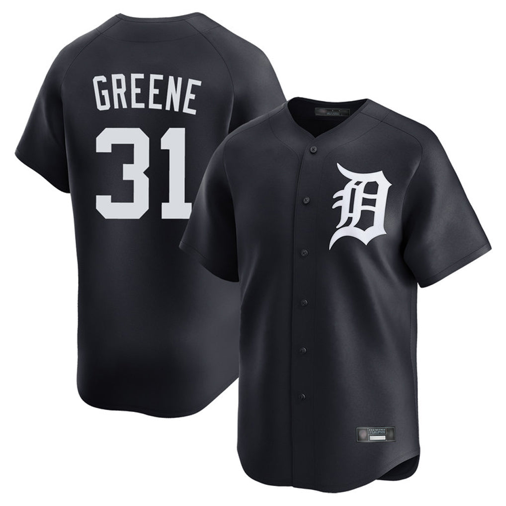 Odoa D.Tigers #31 Riley Greene Player Navy Home Limited Game Stitched Jerseys