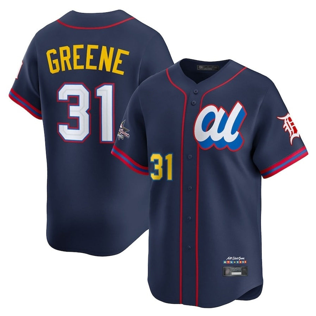 Odoa D.Tigers #31 Riley Greene Player Navy Limited American League All-Star Edition Stitched Jerseys