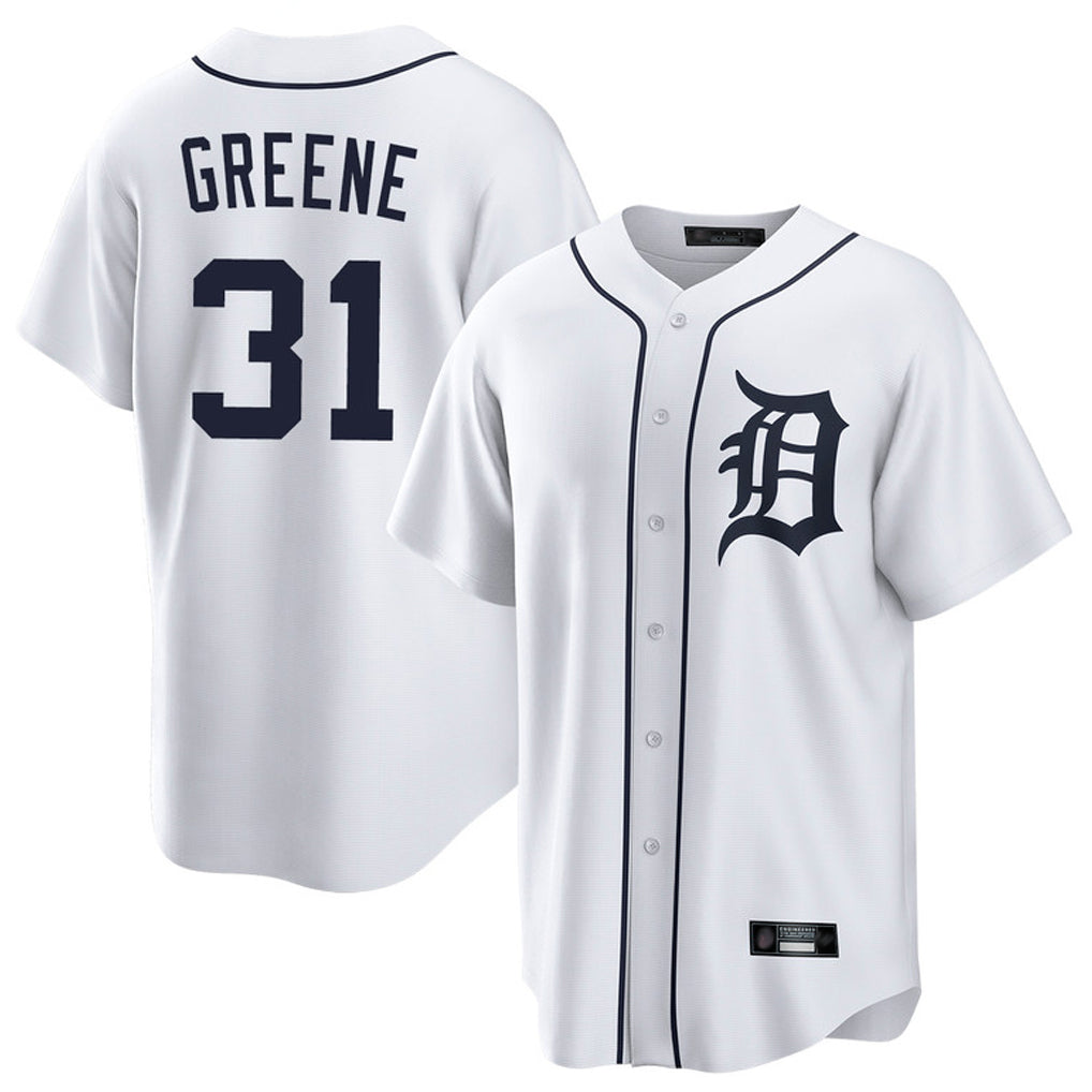 Odoa D.Tigers #31 Riley Greene Player White Home Game Stitched Jerseys