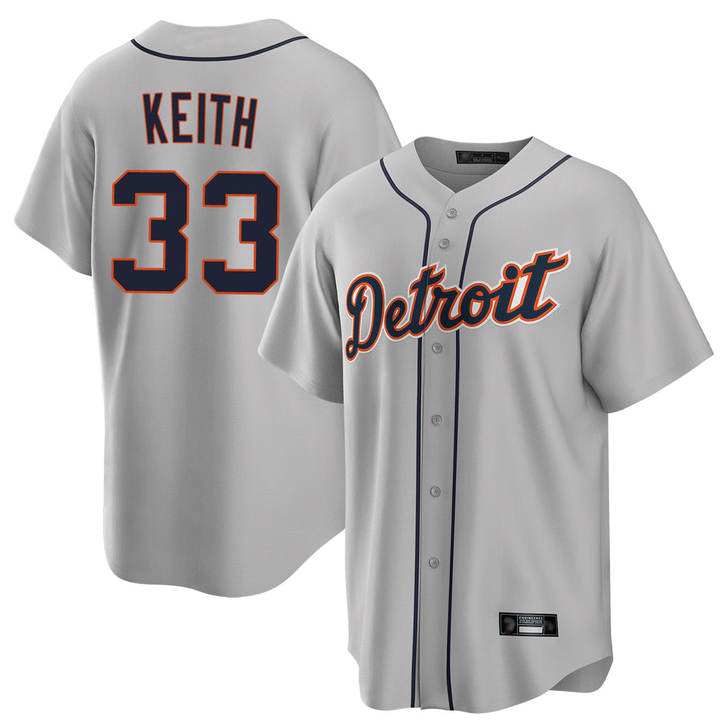 Odoa D.Tigers #33 Colt Keith Player Gray Home Game Stitched Jerseys