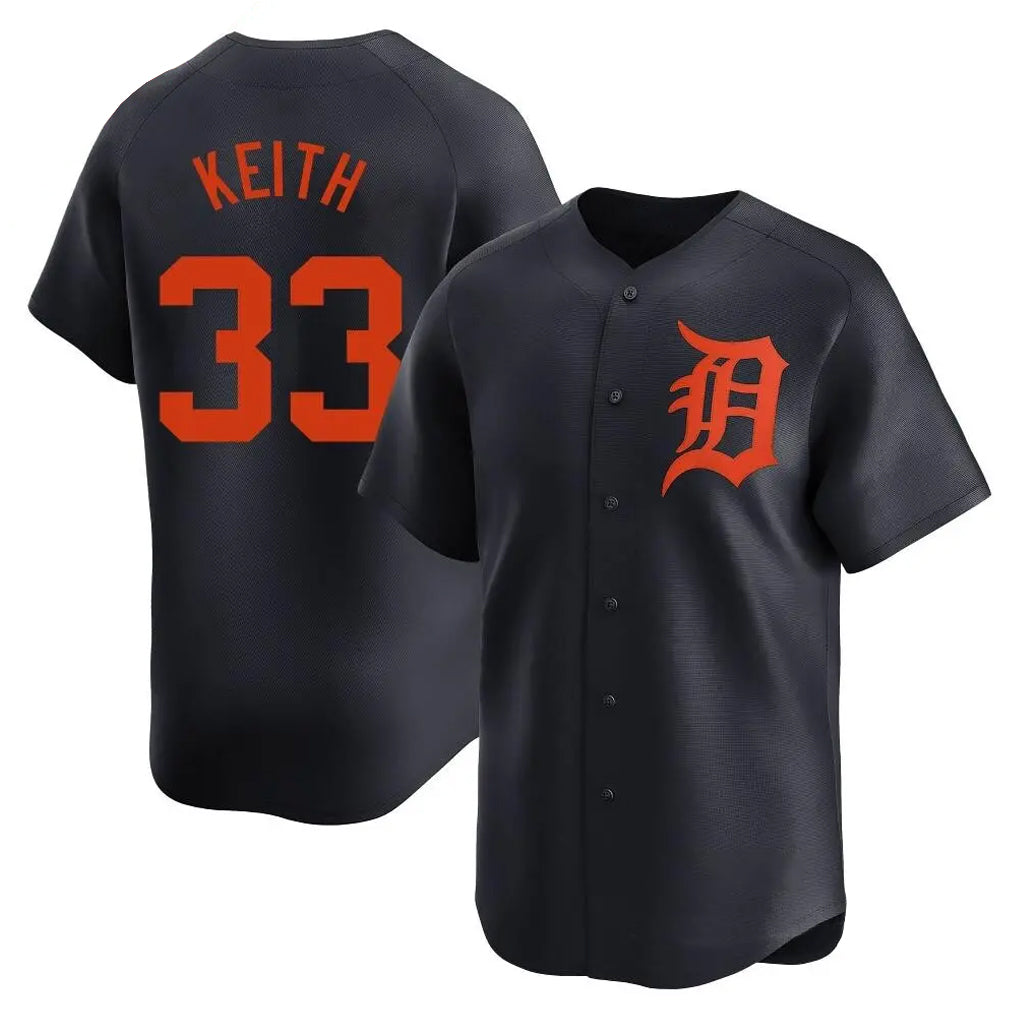 Odoa D.Tigers #33 Colt Keith Player Navy Home Limited Stitched Jerseys