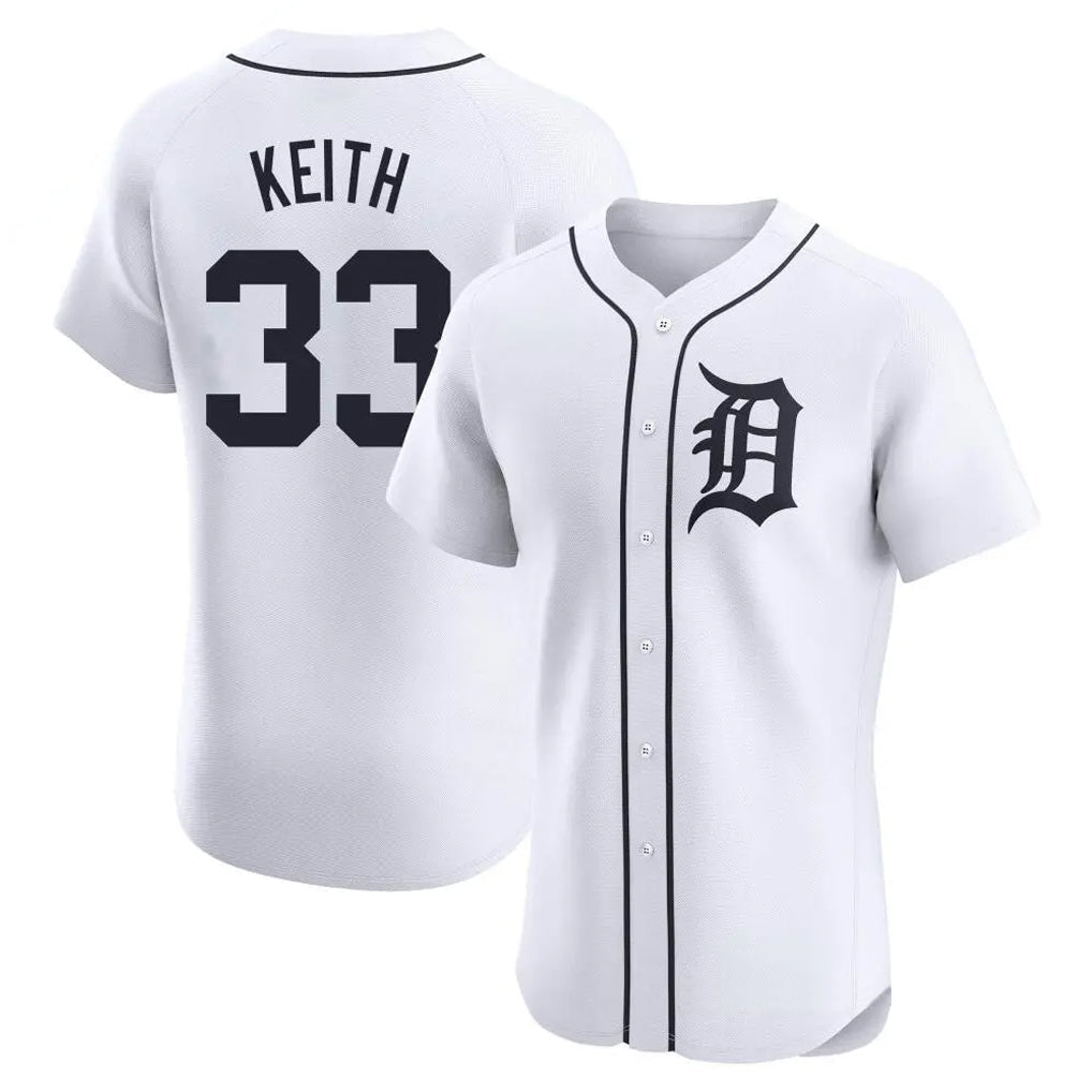 Odoa D.Tigers #33 Colt Keith Player White Limited Elite Home Stitched Jerseys
