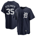 Odoa D.Tigers #35 Justin Verlander Player Navy Game Home Stitched Jerseys