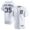 Odoa D.Tigers #35 Justin Verlander Player White Home Limited Stitched Jerseys