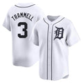 Odoa D.Tigers #3 Alan Trammell Player White Home Limited Stitched Jerseys