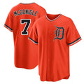 Odoa D.Tigers #7 Kevin McGonigle Player Orange Home Game Stitched Jerseys