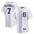Odoa D.Tigers #7 Kevin McGonigle Player White Home Game Stitched Jerseys