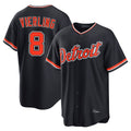 Odoa D.Tigers #8 Matt Vierling Player Navy Home Game Stitched Jerseys