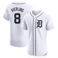 Odoa D.Tigers #8 Matt Vierling Player White Limited Elite Home Stitched Jerseys