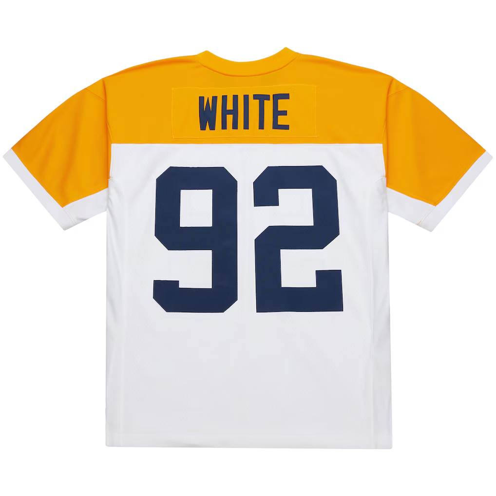 Odoa GB.Packers 2010 #92 Reggie White Mitchell & Ness White 1994 Legacy Replica Stitched Puhic Jersey