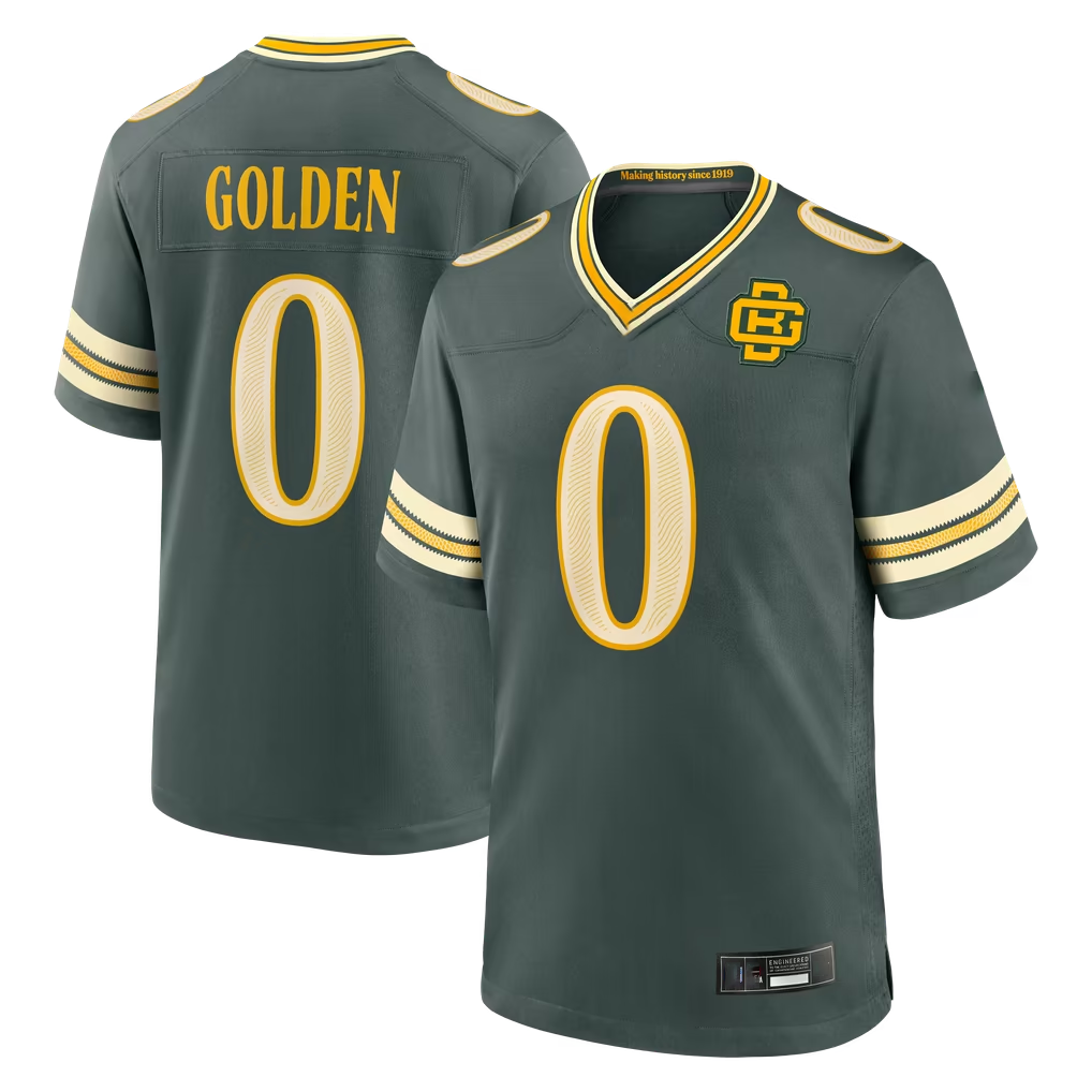 Odoa GB.Packers #0 Matthew Golden Green 2026 Rivalries Collection Game Stitched Jerseys