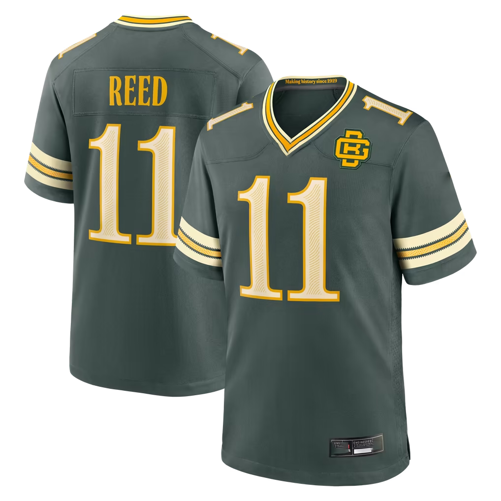 Odoa GB.Packers #11 Jayden Reed Green  2026 Rivalries Collection Game Stitched Jerseys