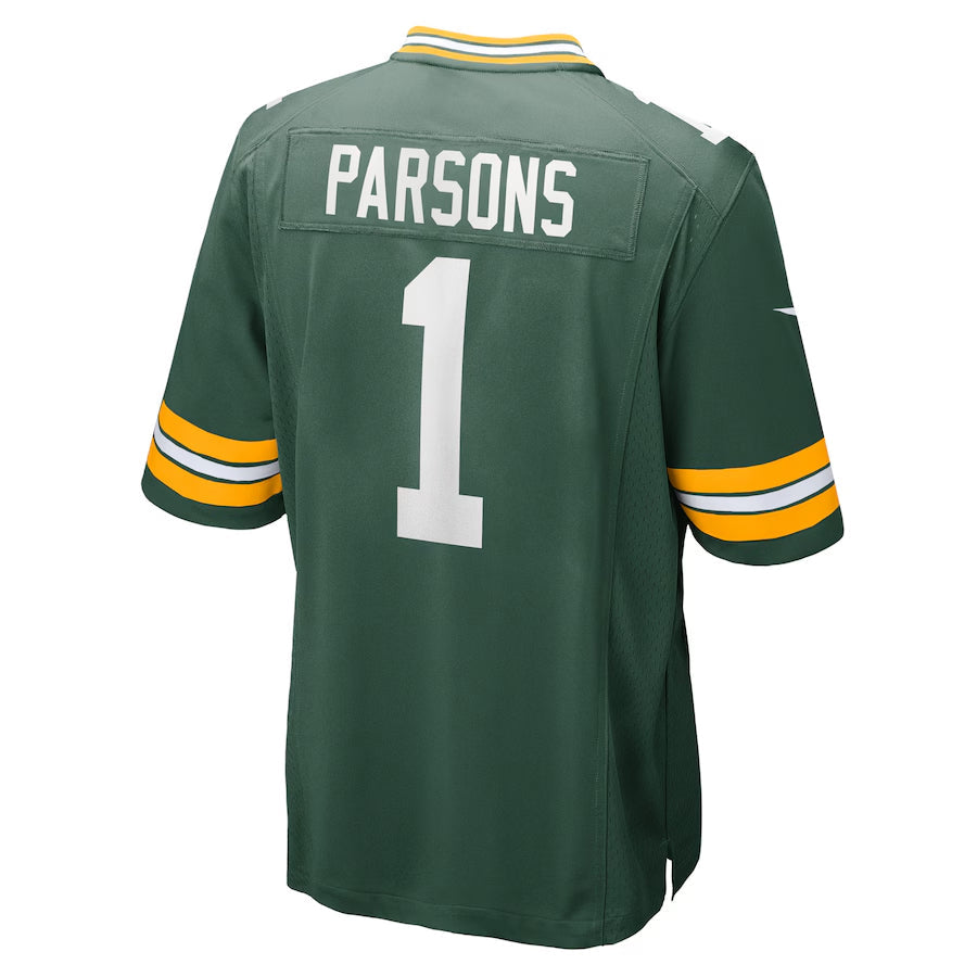 Odoa GB.Packers #1 Micah Parsons Player Green Home Game Stitched Jerseys