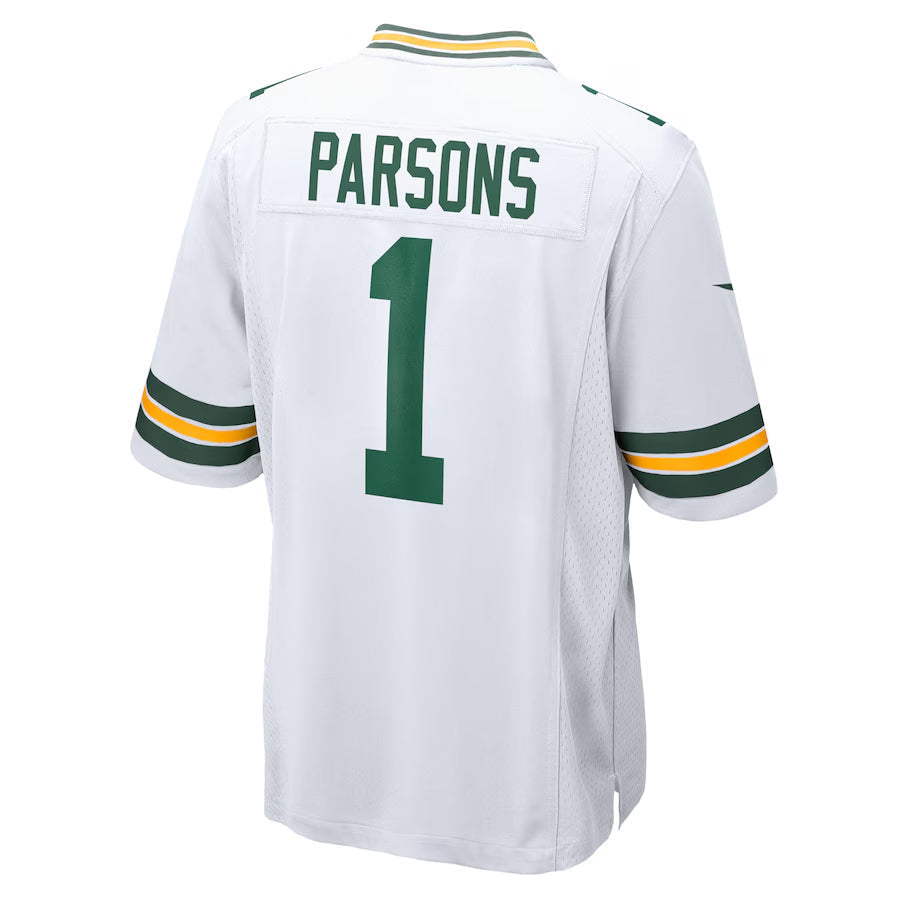 Odoa GB.Packers #1 Micah Parsons Player White Home Game Stitched Jerseys