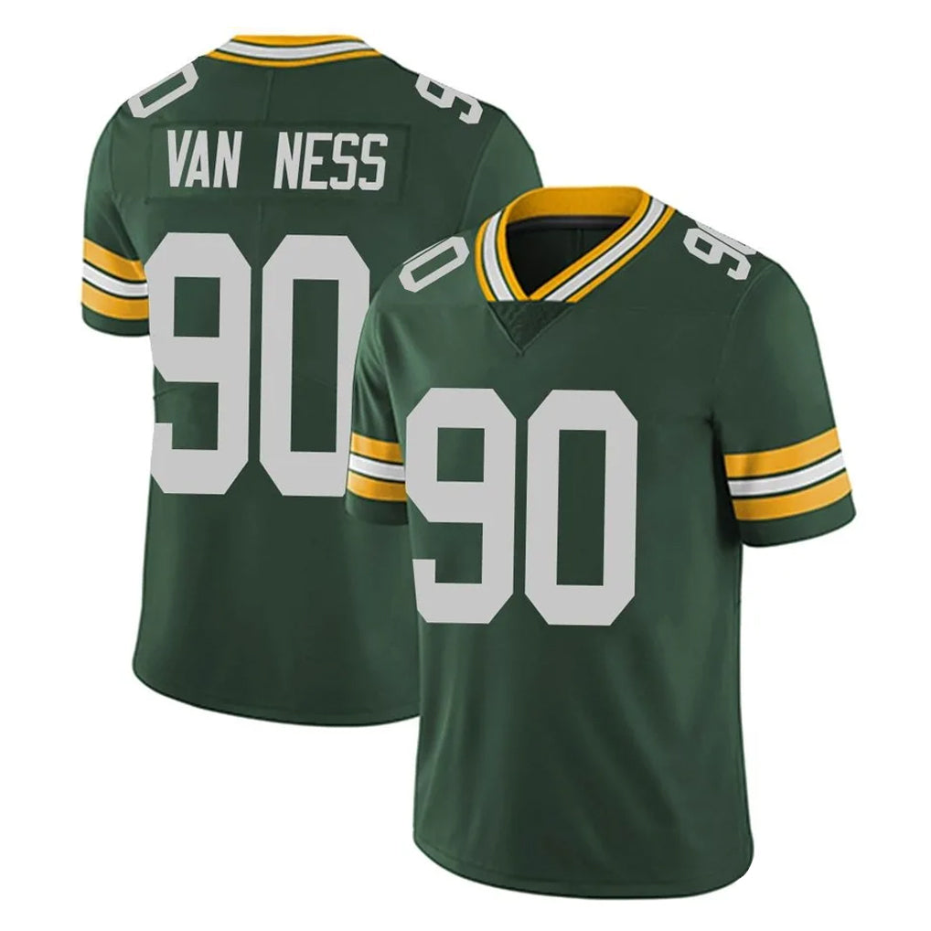 Odoa GB.Packers #90 Lukas Van Ness Player Green Vapor Untouchable Limited Home Game Stitched Jerseys