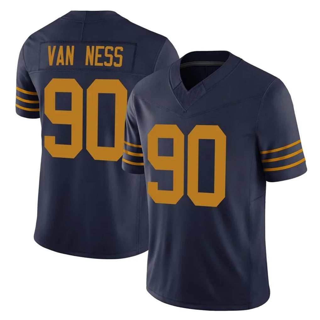 Odoa GB.Packers #90 Lukas Van Ness Player Navy The 1923 Classic Vapor F.U.S.E. Home Game Stitched Jerseys