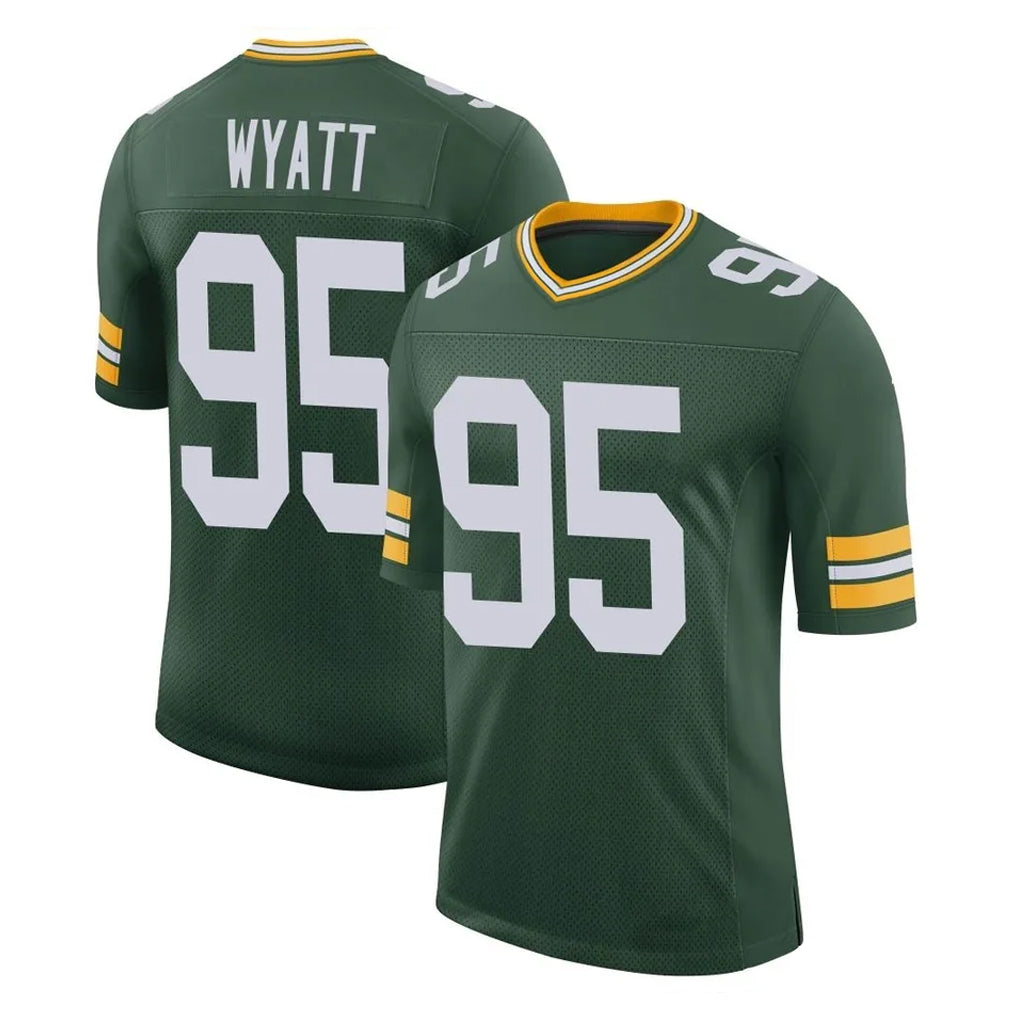 Odoa GB.Packers #95 Devonte Wyatt Player Green Limited Classic Home Game Stitched Jerseys