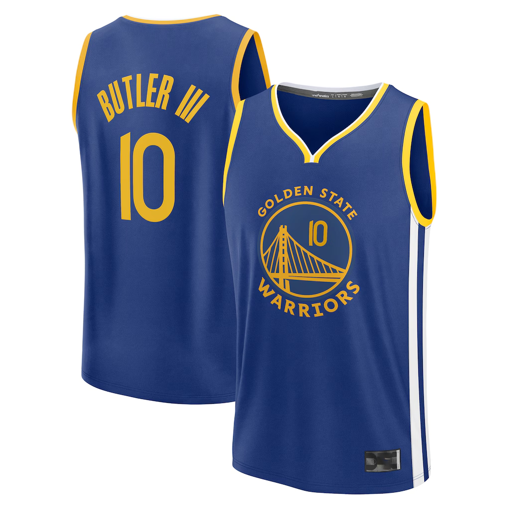 Odoa GS.Warriors #10 Jimmy Butler III Royal Fast Break Replica Player Jerseys - Icon Edition