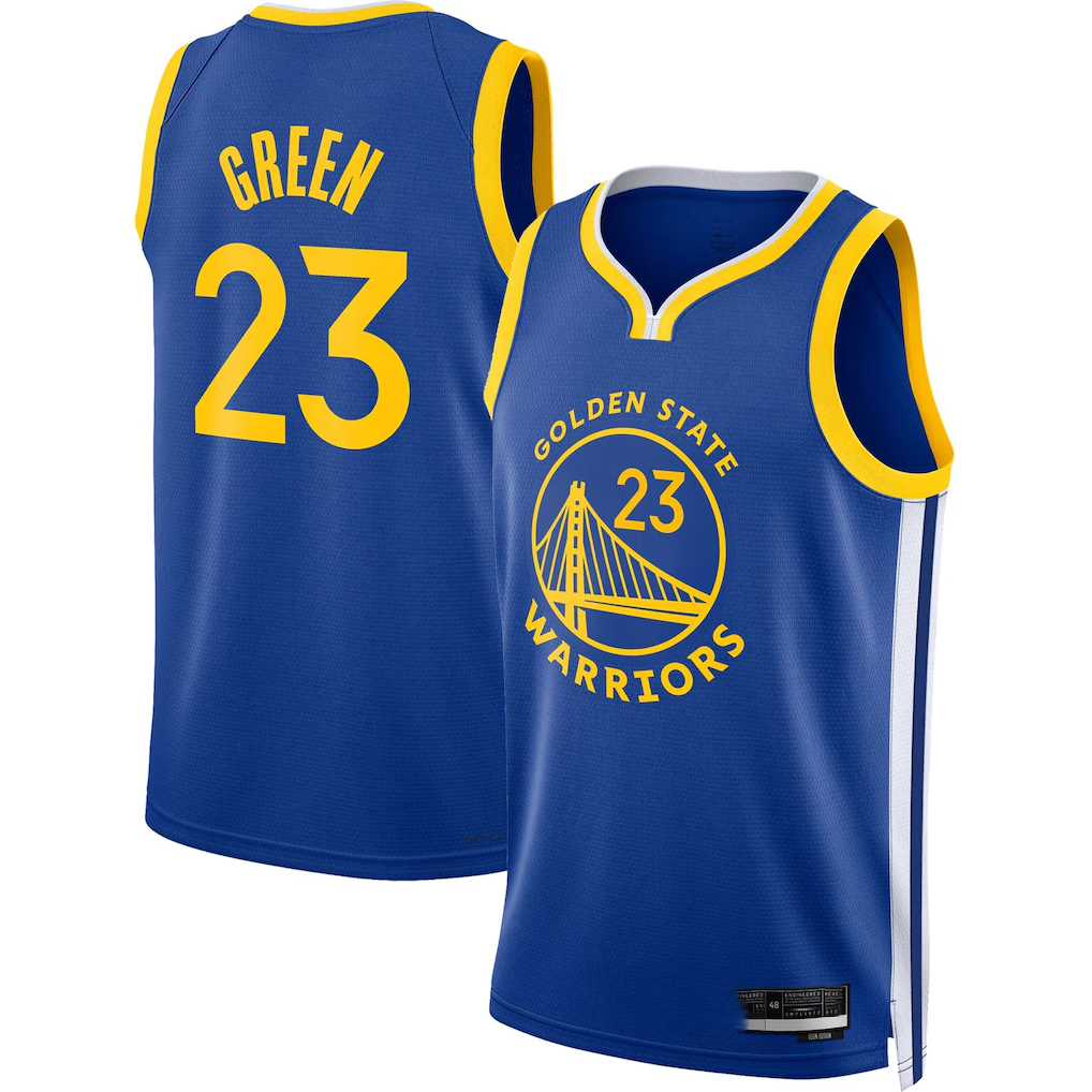 Odoa GS.Warriors #23 Draymond Green Royal Swingman Jerseys - Icon Edition