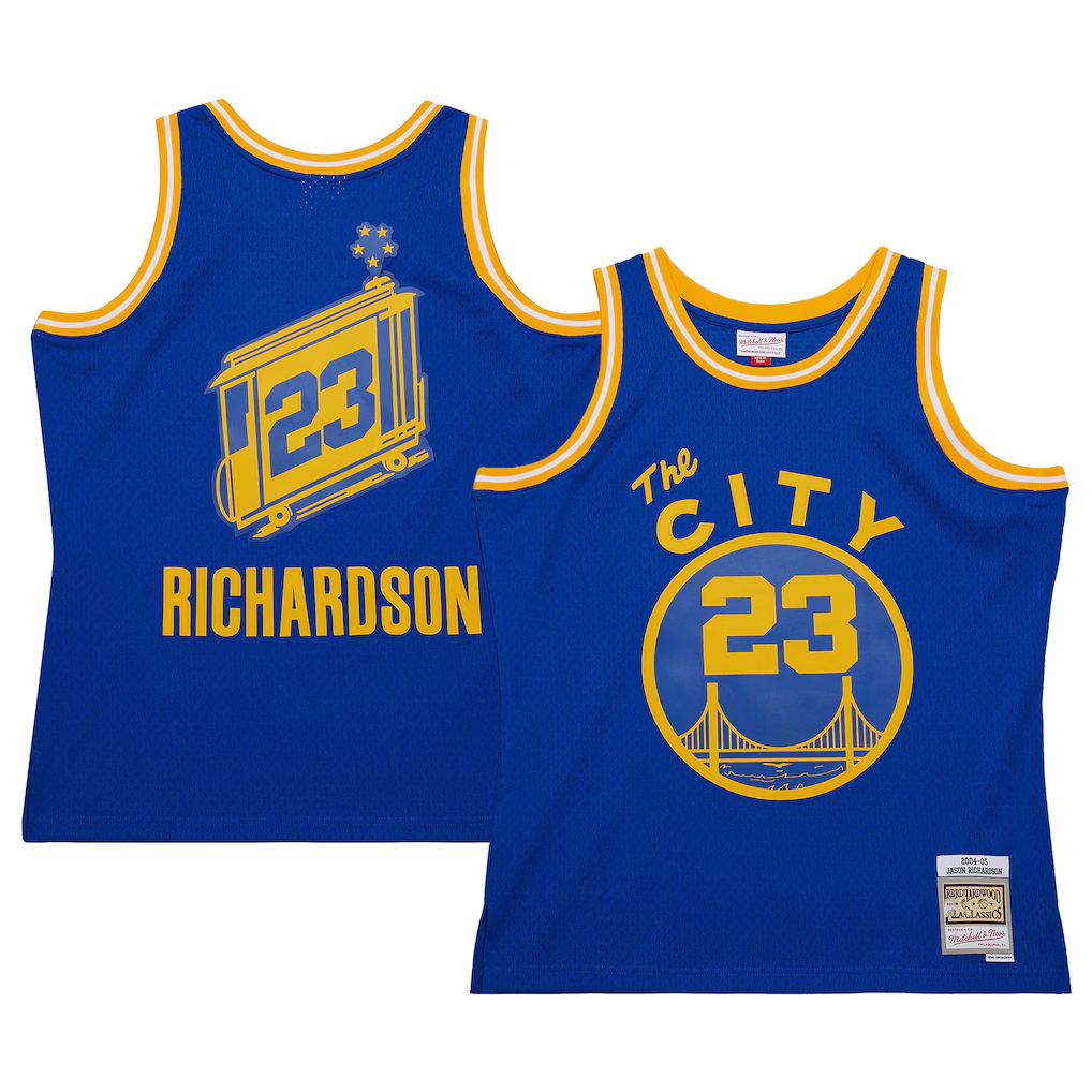 Odoa GS.Warriors #23 Jason Richardson Mitchell & Ness Royal 200405 Hardwood Classics Swingman Jerseys