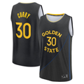 Odoa GS.Warriors #30 Stephen Curry Black Fast Break Replica Player Jerseys - Statement Edition