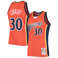 Odoa GS.Warriors #30 Stephen Curry Mitchell & Ness Orange Hardwood Classics Swingman Jerseys