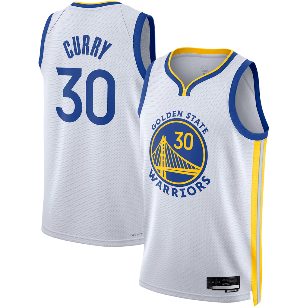 Odoa GS.Warriors #30 Stephen Curry White Swingman Jerseys - Association Edition